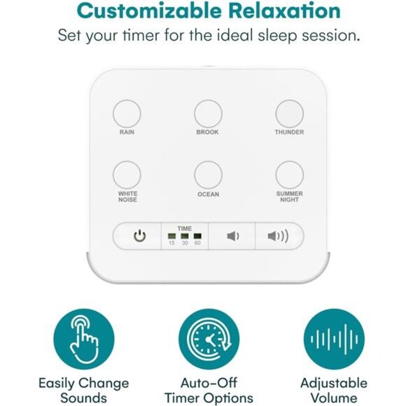 Big Red Rooster Sleep Sound Machine - White Noise Device for Kids and Babies - Picture 13 of 14